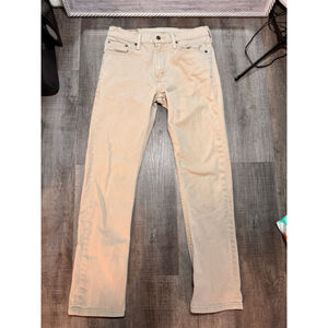 Men's Levi's 513 Slim Straight Jeans Waist 31 Khaki